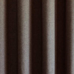 RIMINI - Szolidan elegáns, exkluzív megjelenésű, egyszínű, sűrű szövésű textil sötétítő függöny, 300 cm, szürkésbarna