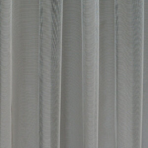 RIVA - Egyszínű,  fényáteresztő organza függöny, ólomzsinóros, 295 cm, szürke