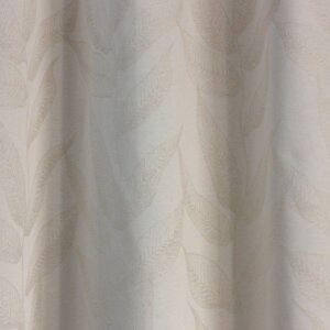 RIVERA - Leveles mintájú, dekorvászon sötétítő függöny, 270 cm, drapp