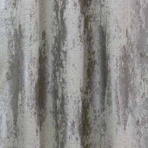 RODOLFO - Modern sötétítő függöny, zsenília anyagból készült, jacquard szövéssel, 300 cm, koptatott, ezüst