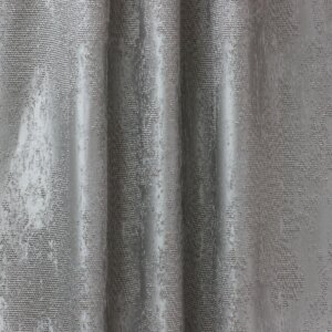 RODOLFO - Modern sötétítő függöny, zsenília anyagból készült, jacquard szövéssel, 300 cm, koptatott, ezüst