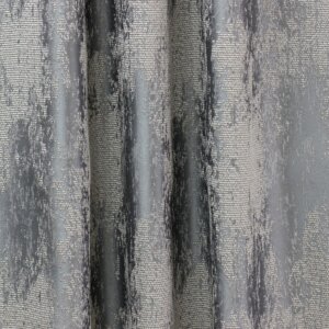 RODOLFO - Modern sötétítő függöny, zsenília anyagból készült, jacquard szövéssel, 300 cm, koptatott, antracit