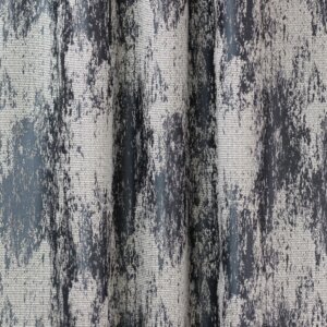 RODOLFO - Modern sötétítő függöny, zsenília anyagból készült, jacquard szövéssel, 300 cm, koptatott, kék