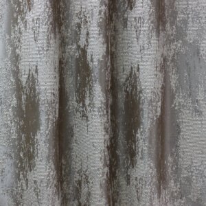 RODOLFO - Modern sötétítő függöny, zsenília anyagból készült, jacquard szövéssel, 300 cm, koptatott, bézs