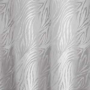 SANDRA - Törtfehér, hullámmintás, átlátszó, maratott organza, fényáteresztő függöny, 300 cm