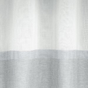 SIGNA - Szablé, fényáteresztő függöny, alján bordűrös, 320 cm, szürke
