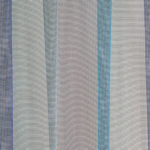 SPEKTRUM - Függőleges sávokban, többszínű, színátmenetes, hálószerű organza függöny, 350 cm, kék