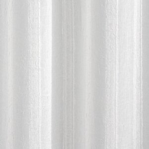 TARA - Anyaga függőleges csikózású krepp szállal beszőtt voile, 270 cm, fehér