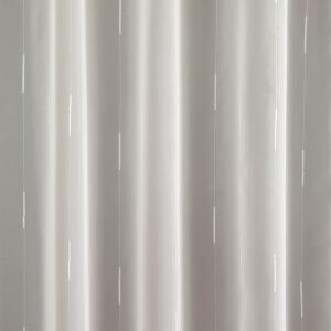 TILDA  - Újrahasznosított, fényáteresztő, fehér, szálbeszövéses voile függöny, 295 cm, fehér