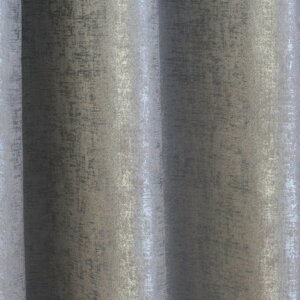ZENOX - Indiai származású, prémium minőségű, egyszínű, domborszövött, sötétítő függöny, 138 cm, ezüst