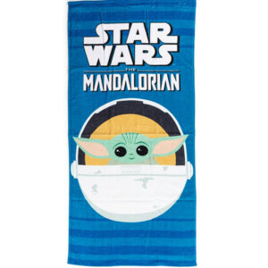 Star Wars The Mandalorian Baby Yoda fürdőlepedő, strand törölköző 70x140cm