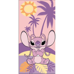 Disney Lilo és Stitch, A csillagkutya Angel Paradise fürdőlepedő, strand törölköző 70x140cm (Fast Dry)