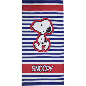 Snoopy Stripes fürdőlepedő, strand törölköző 70x140cm