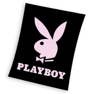Playboy Black coral fleece polár takaró 150x200cm