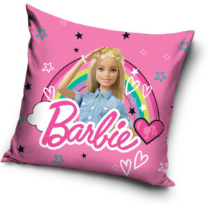 Barbie Rainbow párnahuzat 40x40 cm Velúr