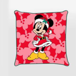 Disney Minnie Holly Karácsony párnahuzat 40x40 cm Velúr
