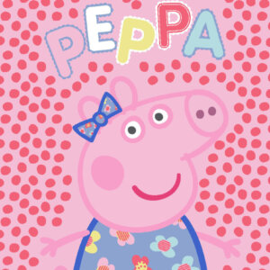 Peppa malac Dots flanel polár takaró 130x160cm