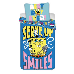 SpongyaBob Serve Up ágyneműhuzat 140×200cm, 70×90 cm