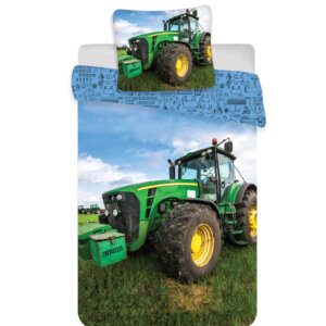 Traktor Green Field ágyneműhuzat 140×200cm, 70×90 cm