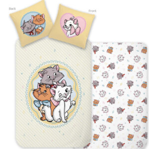 Disney Classics Macskarisztokraták Cute ágyneműhuzat 140×200cm, 70×90 cm