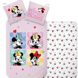 Disney Minnie Love & Laughter ágyneműhuzat 140×200cm, 70×90 cm