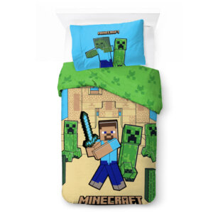 Minecraft Sand Castles ágyneműhuzat 140×200cm, 70×90 cm