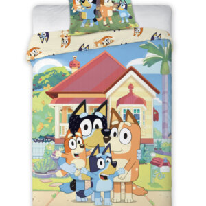 Bluey Family Home ágyneműhuzat 140×200cm, 70×90 cm