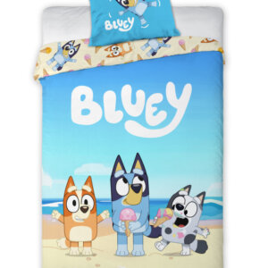 Bluey Beach Day ágyneműhuzat 140×200cm, 70×90 cm