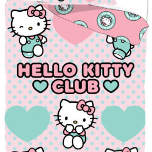Hello Kitty Club gyerek, ovis ágyneműhuzat 100×135 cm, 40×60 cm