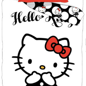 Hello Kitty Black Dress ágyneműhuzat 140×200cm, 70×90 cm