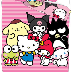 Hello Kitty Friends ágyneműhuzat 140×200cm, 70×90 cm