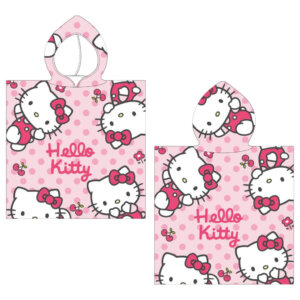Hello Kitty Cherry strand törölköző poncsó 50x115 cm (Fast Dry)