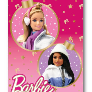 Barbie Winter Karácsonyi polár takaró 100x140cm