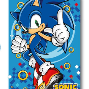 Sonic a sündisznó Gold Ring polár takaró 100x140cm