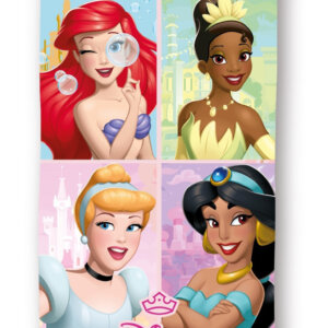 Disney Hercegnők Magical fürdőlepedő, strand törölköző 70x140cm (Fast Dry)