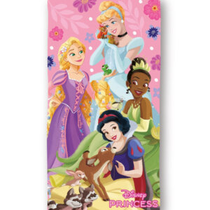 Disney Hercegnők Sparkle Kingdom fürdőlepedő, strand törölköző 70x140cm (Fast Dry)