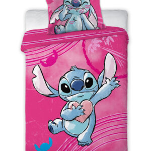 Disney Lilo és Stitch, A csillagkutya Heartbeat gyerek, ovis ágyneműhuzat 100×135 cm, 40×60 cm