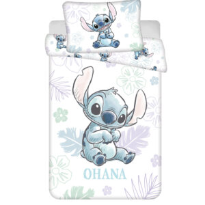 Disney Lilo és Stitch, A csillagkutya Ohana White gyerek, ovis ágyneműhuzat 100×135 cm, 40×60 cm