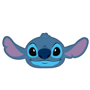 Disney Lilo és Stitch, A csillagkutya Blue 3D formapárna, díszpárna 35 cm