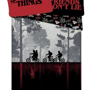 Stranger Things Upside Down Dark ágyneműhuzat 140×200cm, 70×90 cm