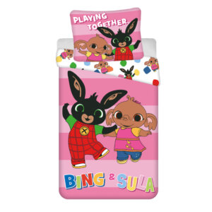 Bing Playing Together ágyneműhuzat 140×200cm, 70×90 cm