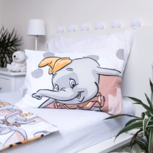 Disney Dumbo Dots gyerek, ovis ágyneműhuzat 100×135cm, 40×60 cm