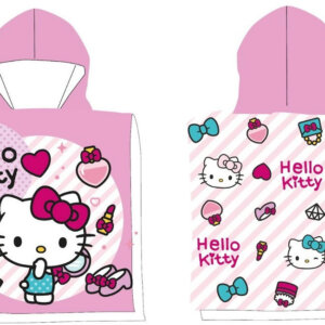 Hello Kitty Fashion strand törölköző poncsó 50x100 cm (Fast Dry)