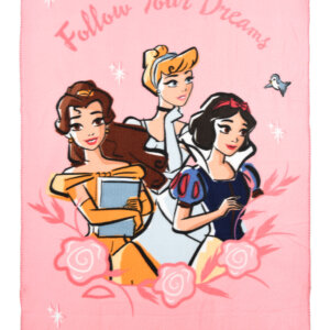Disney Hercegnők Follow Your Dreams polár takaró 100x150cm