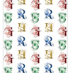 Harry Potter Initials gumis lepedő 90x200 cm