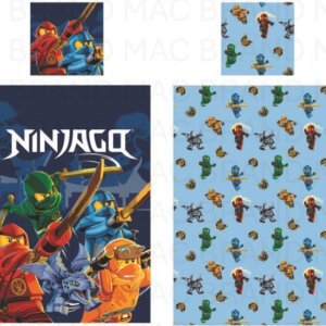 Lego Ninjago Elemental Wonders gyerek, ovis ágyneműhuzat 100×135 cm, 40×60 cm