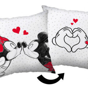 Disney Minnie, Mickey Love párna, díszpárna 40x40 cm