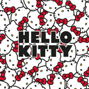 Hello Kitty Red Bows fürdőlepedő, strand törölköző 70x140cm
