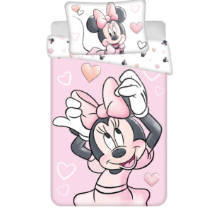Disney Minnie Blush Pink gyerek, ovis ágyneműhuzat 100×135 cm, 40×60 cm
