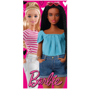 Barbie 100% pamut strandtörölköző - 70x140 cm